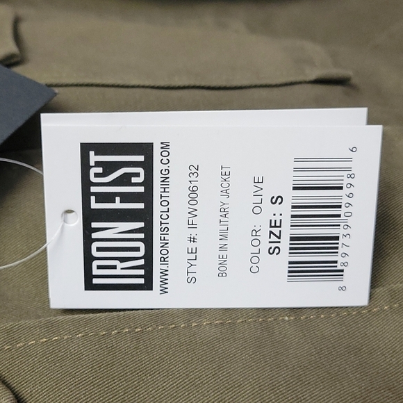 Iron Fist Bone In Military Jacket Olive Green S - Picture 5 of 7